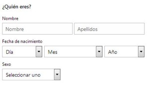 Crear correo Outlook - ¿Quién eres?